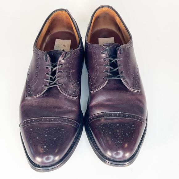 Allen Edmonds Strand Cap-Toe Brown Leather Oxford Dress Shoes Men 9 main image 14
